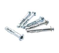 Molly-Juego de pernos de expansión, práctico anclaje for paneles de yeso con tornillo, autoperforante for pared, tablero de yeso perforado for el hogar, tablero de fibra M4 M5 M6 M8(M6x37,12 PCS)
