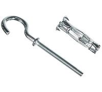 Molly M14005-XJ Anclajes de expansión de metal con gancho redondo, gris, juego de 5 piezas