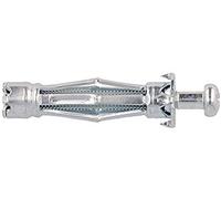 Molly M14115-XJ - Tacos metálicos de expansión con tornillo M4, gris, set de 25 unidades