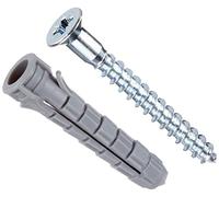 Molly m27105spb-xj tacos de nailon 50 piezas 2 x 10 mm, Gris, Set de 50 piezas