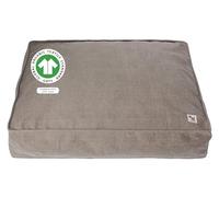 Molly Mutt Jupiter - Funda de edredón para cama de perro, cachorro o gato, certificado GOTS, lona 100 % algodón duradera, lavable y libre de químicos nocivos, grande 91,5 x 114 x 12,7 cm, marrón