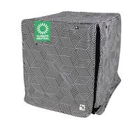 Molly Mutt Rough Gem - Funda de Jaula para Perros de 30 Pulgadas, tamaño Mediano de 30 x 21 x 24 Pulgadas, Dos Puertas enrollables, Hecha de 100% algodón Lavable a máquina, Transpirable, Preencogido