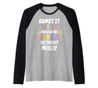 Molly Personalized Name Funny Cute Custom Molly Name Camiseta Manga Raglan