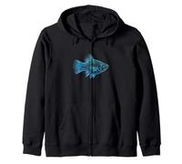 Molly Poecilia Sphenops Acuario de Agua Dulce Fishkeeper Sudadera con Capucha