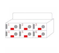MollyYou Caja De Taquillas for Teléfono Móvil con Asa Gabinetes De Almacenamiento De Gestión De Teléfonos Móviles De Aleación De Aluminio En La Pared for El Examen(S:6)