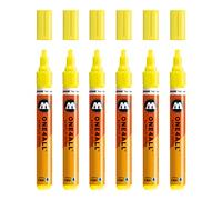 Molotow mo227229 one4all 227HS - Marcador, color amarillo neón, 6 unidades