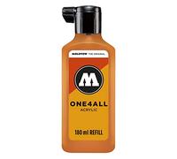 Molotow mo692218 Refill one4all, recarga para marcador permanente 180 ml, 1 pieza, Naranja fluorescente
