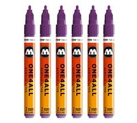 Molotow One4All 127HS #225 Rotulador, 6 unidades, 2 mm, color johannisbeere 2 mm