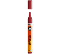 MOLOTOW ONE4ALL Marcador de pintura acrílica, 4 mm, color borgoña, 1 cada uno (227.204)
