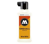 Molotow ONE4ALL - Recambio para rotuladores permanentes (acrílico, color 229, 180 ml), color blanco natural