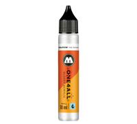 Molotow One4All Refill acrílico 30 ml (tinta para rellenar rotuladores acrílicos, alta cobertura y permanente, de secado rápido, para casi todas las superficies), 251 blanco brillante