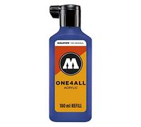Molotow ONE4ALL - Tinta de recambio para rotulador permanente, color azul real 180 ml