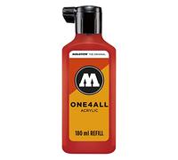 Molotow ONE4ALL - Tinta de recambio para rotulador permanente, color rojo tráfico 180 ml