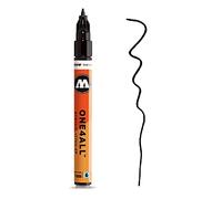 Molotow Rotulador ONE4ALL 127-HS con punta de 1 mm, 5 ml, color negro