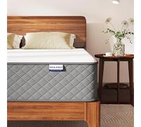 MOLPHIT Colchón 140x200 cm con Certificación Oeko-Tex - 25 cm Grosor Espuma Viscoelástica de Alta Densidad con Muelles Ensacados Individuales, 7 Zonas Soporte Lumbar Ergonómico