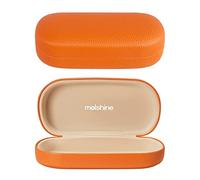 molshine Estuche rígido para gafas de sol de cuero, estuche clásico grande para anteojos para mujeres y hombres, anteojos de sol