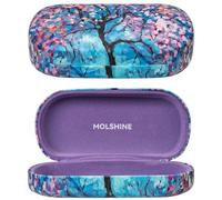 molshine Estuche rígido para gafas de sol, estuche grande clásico para anteojos para mujeres y hombres, anteojos de sol