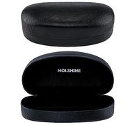 molshine Estuche rígido para gafas de sol, estuche grande clásico para gafas de sol, anteojos con paño de limpieza, bolsillo