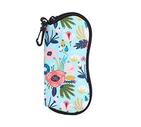 molshine Estuche suave para gafas de sol, bolsa de neopreno con cremallera para gafas, bolsa portátil para gafas con gancho para mujeres y hombres (Verde)