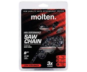 Molten - 3 cadenas de podadora de altura DeWalt DWO1DT608 20 cm, para DCPS620, DCPS620B y motosierra DCCS623B 20V, paso 3/8'' LP, cal. 0,043'', 34 eslabones, sustituye a Oregon R34, CMZCSC8, 753-05592