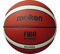Molten Balón B6G3800 - Balón de Baloncesto, Color Naranja y Marfil/marrón, 6