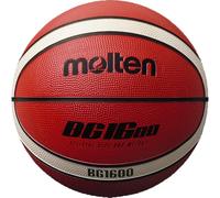 MOLTEN B6G1600 Baloncesto, Interior/Exterior, Goma, Talla 6, Naranja/Marfil, Adecuado para niños de 12, 13, 14 y niñas de 14 años y Adultos