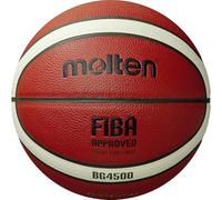 Molten B7G4500 Baloncesto, Interior, Aprobado por Fiba, Balón de Juego Oficial FEB, Naranja/Marfil, 7