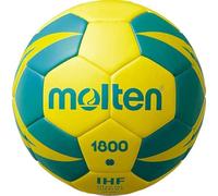 MOLTEN Balon de Balonmano H2X1800-YG - Entrenamiento, Color Amarillo y Verde