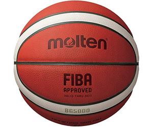 Molten, BG-Series B7G5000, Balón de Baloncesto de Cuero, Aprobado por la Fiba, BG5000, tamaño 7, 2 Tonos