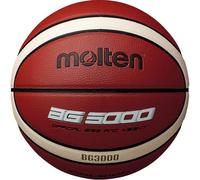MOLTEN BG3000 Baloncesto, Interior/Exterior, Piel sintética, Talla 5, Naranja/Marfil, Adecuado para niños de 7, 8, 9, 10 y 11 años, niñas de 12 y 13 años