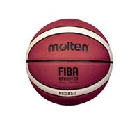 Molten Balón de Entrenamiento Basketball B6G3850 Top, Piel sintética, 12 Campos, Talla 6