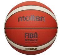 Molten Balón de Entrenamiento Basketball B6G3850 Top, Piel sintética, 12 Campos, Talla 6