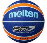 Molten BGR - Pelota de Baloncesto, Azul Azul y Naranja Talla:7 (Talla 3, Talla 5, Talla 6, Cesta, Oficial, Talla 7)