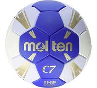 Molten H1C3500 - Balón de Balonmano reglamentario IHF, categoría Infantiles, Azul y blanco, Talla 1