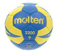 MOLTEN HX2200 - Balón de Balonmano, categoría Senior Masculino, Amarillo y Azul, Talla 3, H3X2200-BY