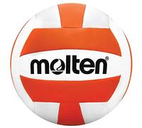 Molten MS500-ORA Voleibol Recreativo, Unisex, Blanco/Anaranjado, Official Size and Weight