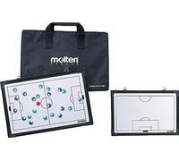 Molten Pizarra Blanca táctica de Estrategia Deportiva, Entrenador de Ayuda de Entrenamiento, Piezas magnéticas para Jugadores de Equipo, Incluye bolígrafos Rojos y Negros de borrado en seco, Bolsa de