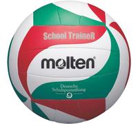 Molten SchoolTraineR Balon de Voleibol White/Green/Red 5
