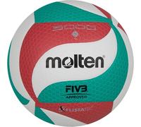 Molten Top V5M5000 - Pelota de competición, color blanco, verde y rojo, 1 unidad