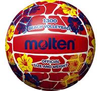 Molten V5B1300-FR - Balón de Voleibol, diseño de Flores, Color Rojo