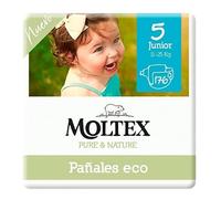 PAÑAL MOLTEX PURE & NATURE TALLA 5 (13-18KG) 44 UDS