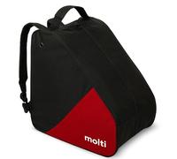 molti Bolsa de esquí impermeable de poliéster 600D de hasta 195 cm, para 1 par de esquís, material resistente, compartimento interior, ventilación, correa para el hombro y asas (negro-rojo, 200 x 28 x