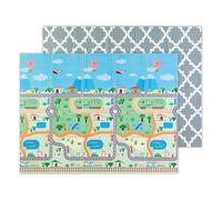 MOLTO | Alfombra de Juego Reversible XXL 150x200 cm - Diseño Gusy Luz y Estampado Infantil - Alfombra Bebé Antideslizante, Plegable y Acolchada - Desde 0 Meses