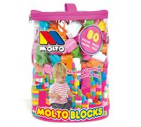 Molto - Bolsa Construccion Molto rosa con 80 piezas (13461)