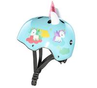 MOLTO - Casco Infantil con Diseño de Unicornio y Cuernos 3D, Casco Ajustable, Ligero y Cómodo, Ideal para Bicicleta, Patinete, Scooter y Monopatín, + 3 Años