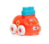 MOLTO Coche de Actividades - Vehículo Juguete con 5 Bloques de Construcción - Estimula la Creatividad y el Desarrollo de Habilidades Motoras (Rojo)