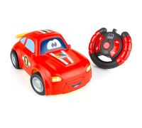 MOLTO - Coche de Control Remoto Veloce RC | Coche Teledirigido Escala 1:14, Mando Ergonómico con Forma de Volante | Diseño de Carreras | Movimiento en 4 Direcciones | + 24 Meses