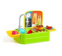 MOLTO - Cocina de Sobremesa con Fregadero y Grifo Real para Niños, Juego Educativo y Creativo, Juguete Interactivo con Accesorios, Ideal para el Desarrollo de Habilidades Motoras y Sociales.