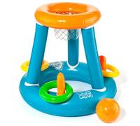 MOLTO | Juego de Baloncesto Inflable para Piscina y Jardín - Canasta Inflable para Niños - Juego de Baloncesto para Exterior - Incluye Pelota Inflable
