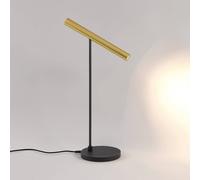 Molto Luce Lámpara de mesa LED Meyjo T, negro/oro, aluminio True